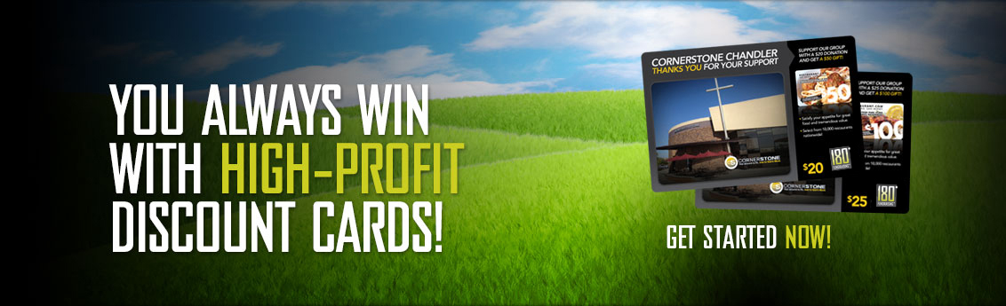 You always win with high-profit discount cards!